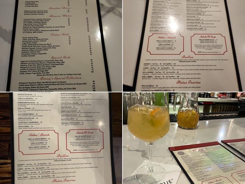 Basque Tapas Bar Tarrytown Menu