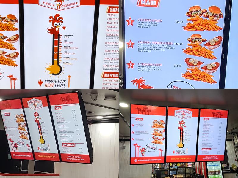 Roostarz Hot Chicken Menu