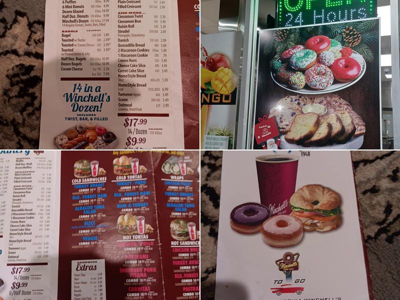 Winchell's Donut House Menu