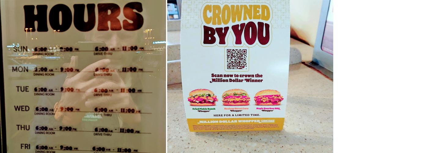 Burger King Menu