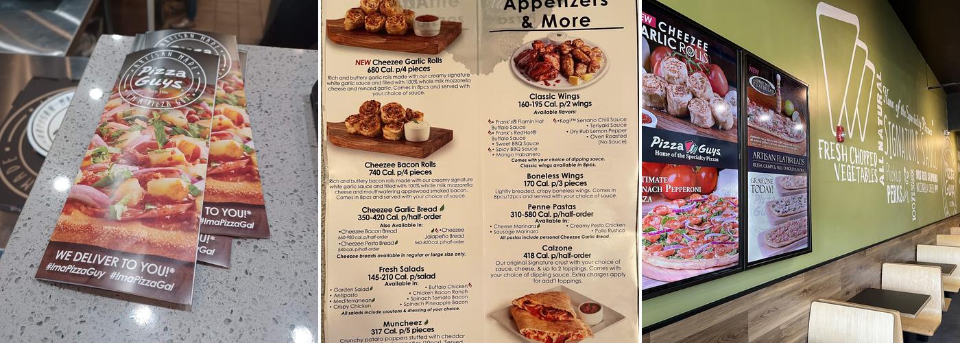 Pizza Guys Menu