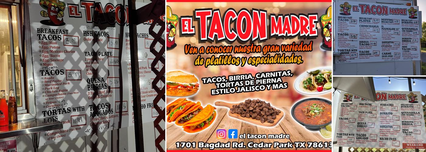 El tacón madre Menu