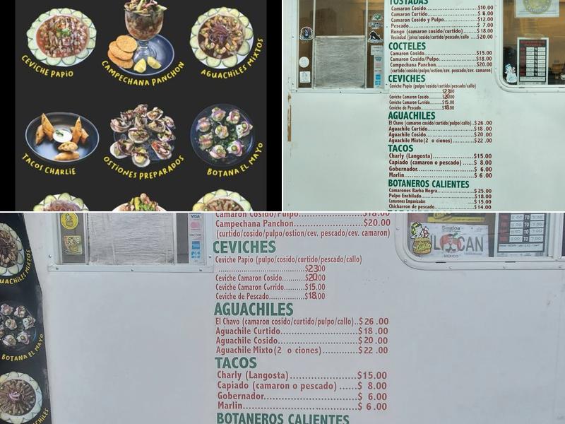 Mariscos el chavo Menu