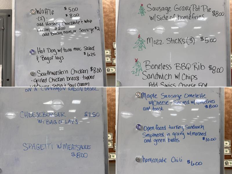 Open Road Cafe Menu