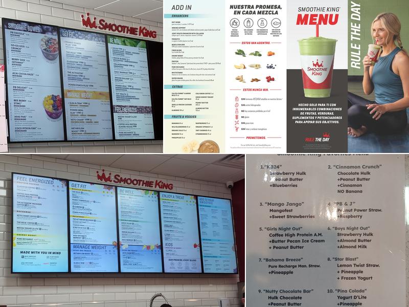 Smoothie King Menu