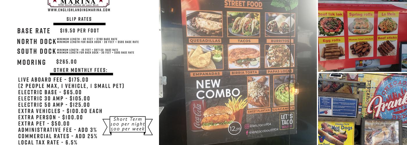Marina Munch Menu