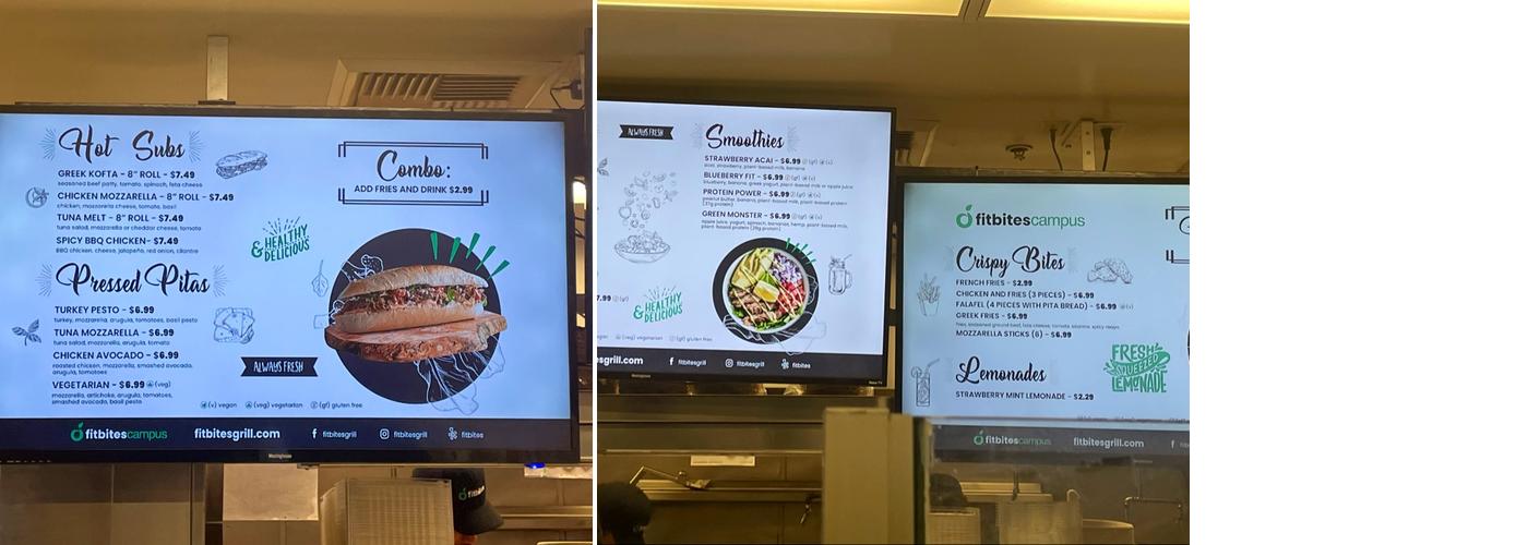FitBites Menu