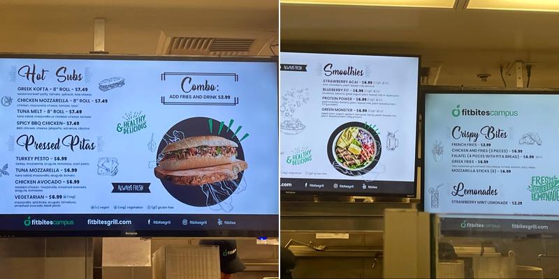 FitBites Menu