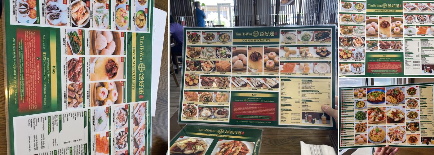 Tim Ho Wan Menu