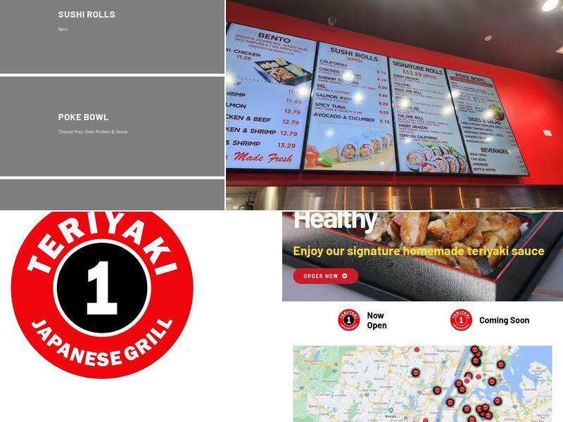 Teriyaki One Menu