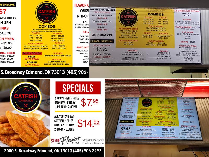 Catfish Connection Menu