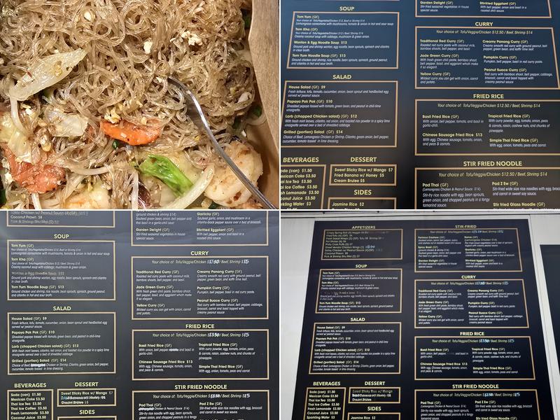 THAI 4 U Menu