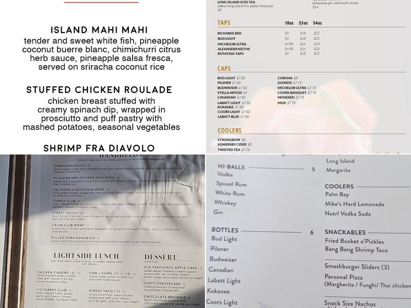 Eddie Websters Kitchen & Bar Menu