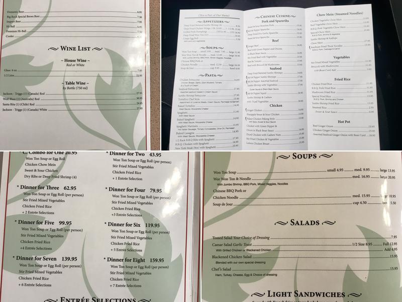 Digbee’s Diner Menu