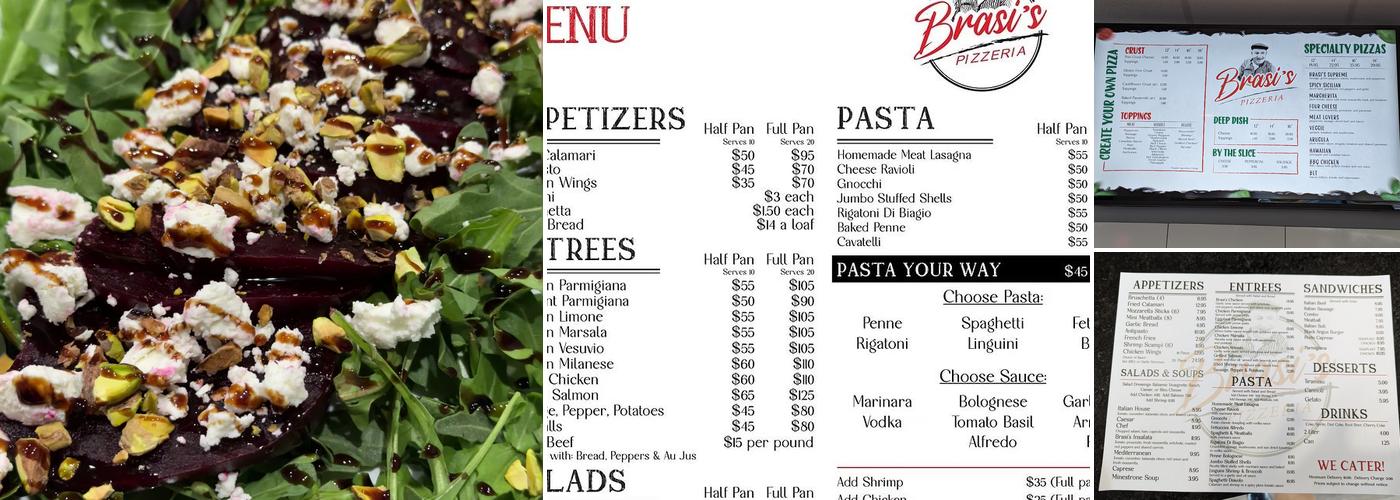 Brasi's Pizzeria Menu