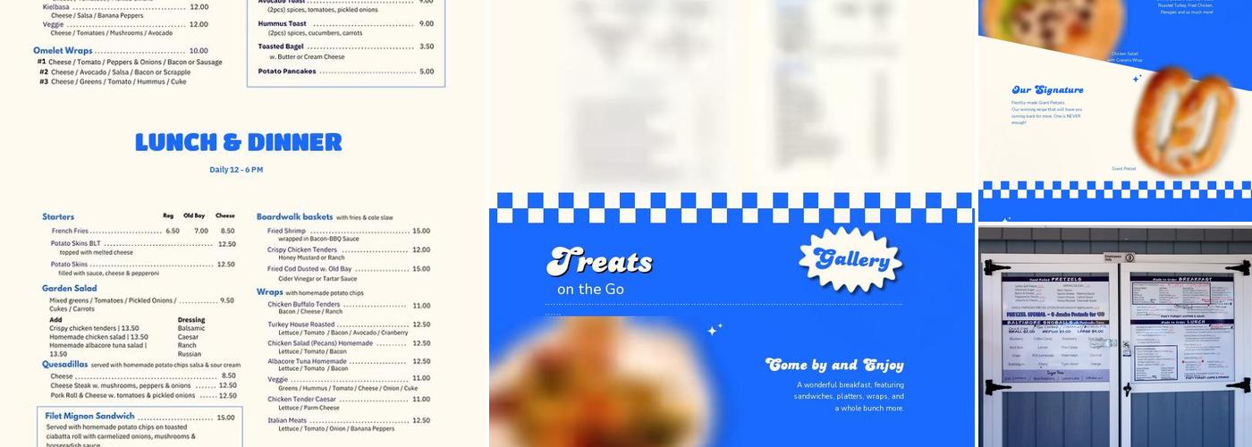 Treats On The Go Menu
