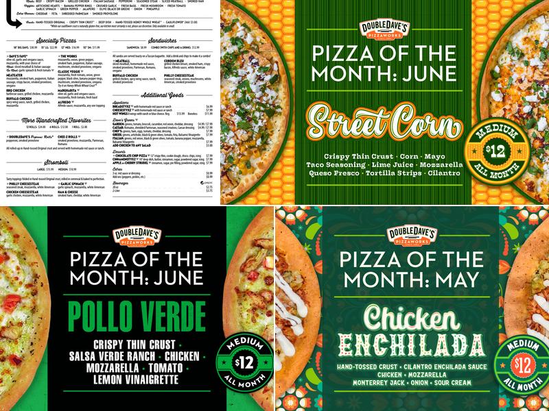 DoubleDave's Pizzaworks Menu