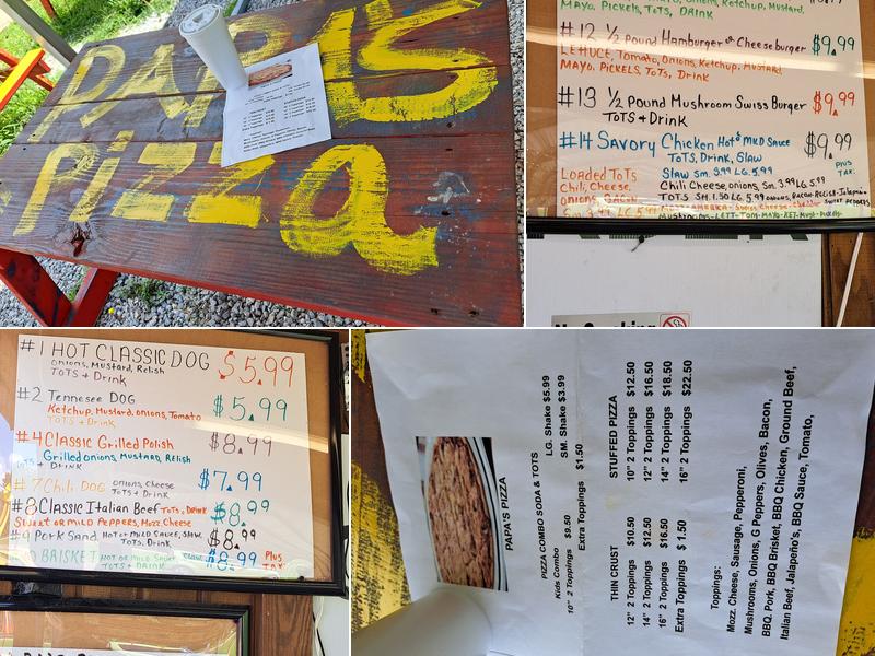 Nana's CarryOuts Menu