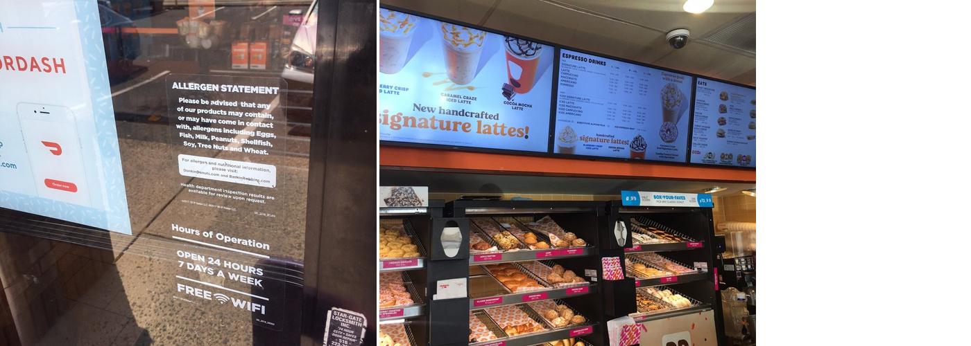 Dunkin' Menu