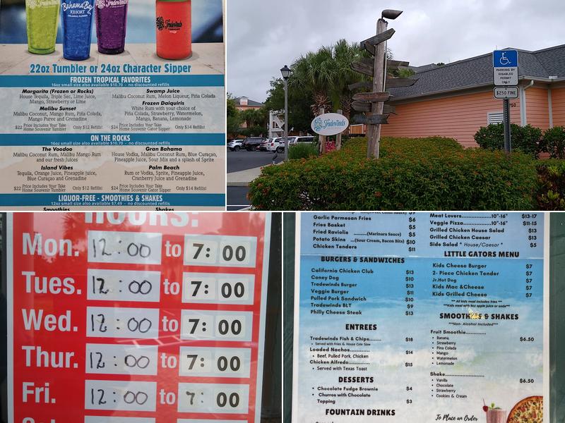 Tradewinds Restaurant Menu