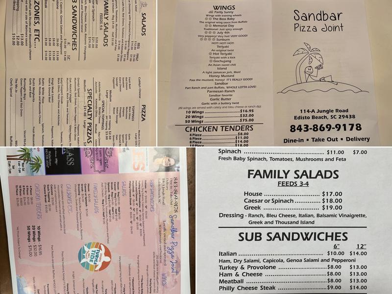 Sandbar Pizza Joint, Edisto Island Menu, Reviews (103), Photos (19) Restaurantji