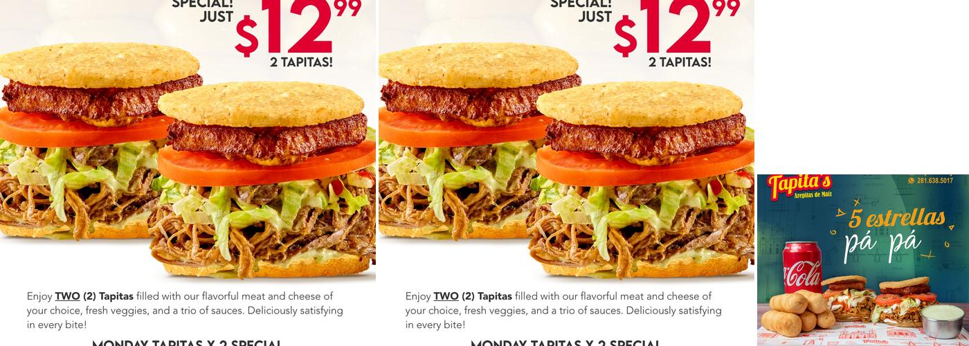Tapita’s Menu