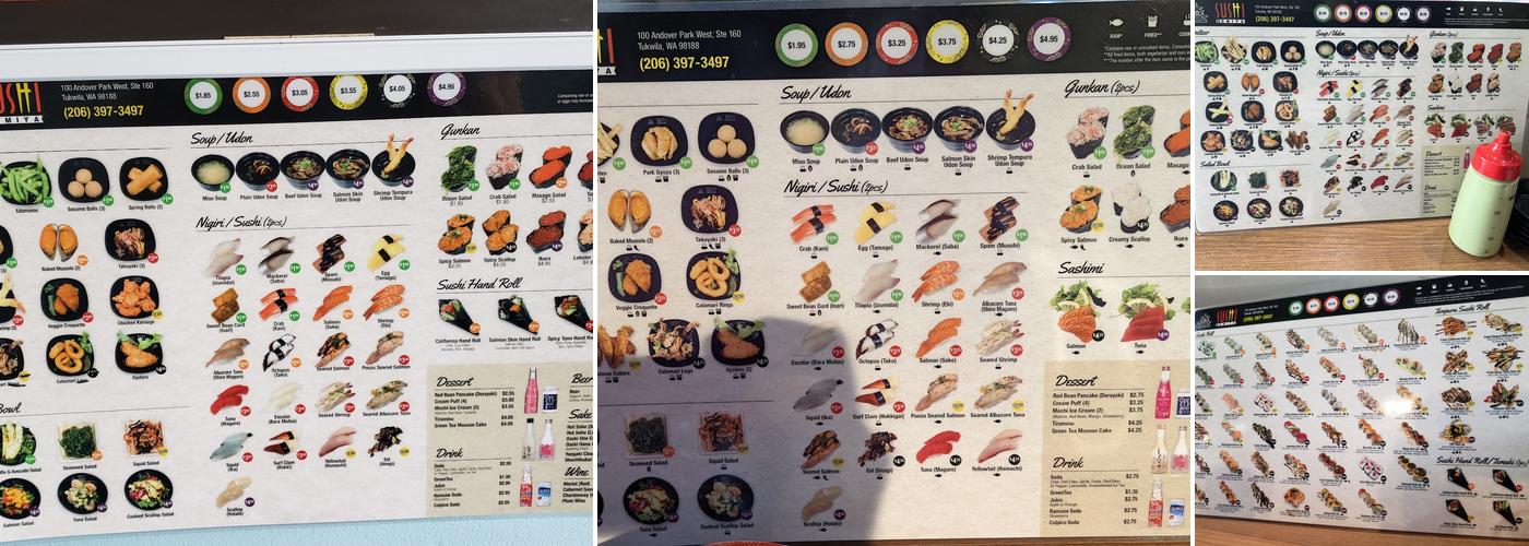 Sushi Omiya Menu