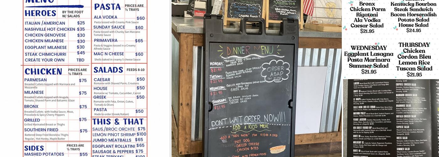 Crosstown Chef Menu