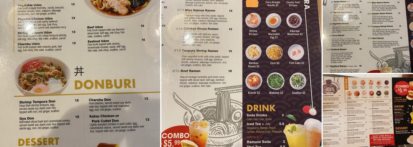 Ramen Spot Menu