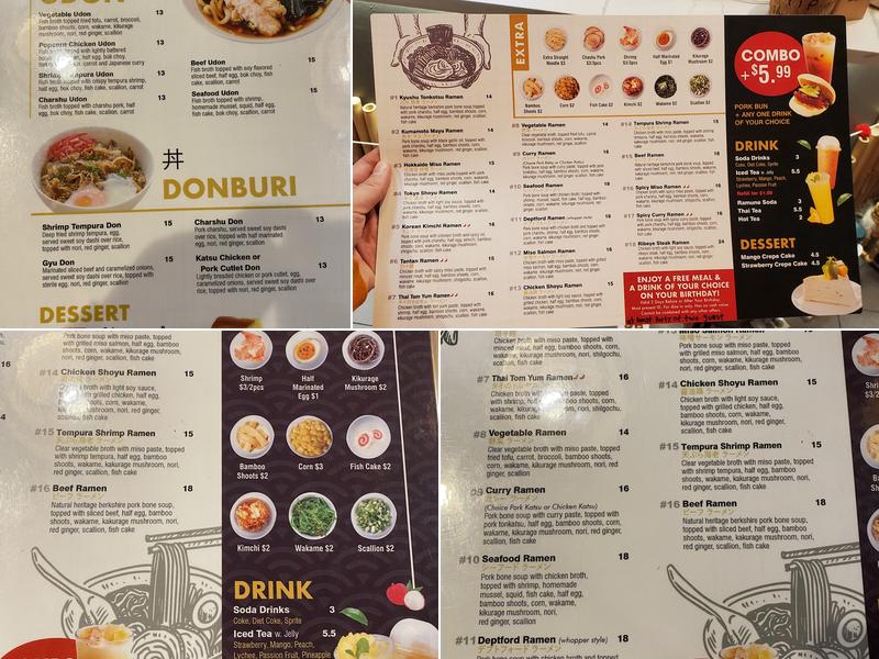 Ramen Spot Menu