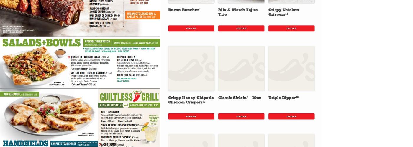 Chili's Grill & Bar Menu