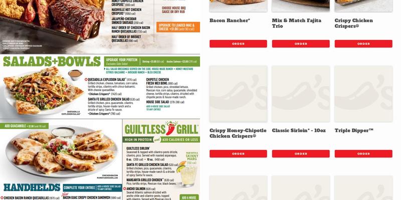 Chili's Grill & Bar Menu