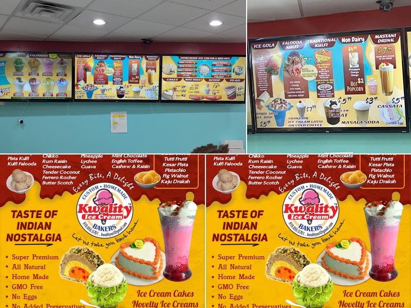 Kwality Ice Cream & Bakers Menu