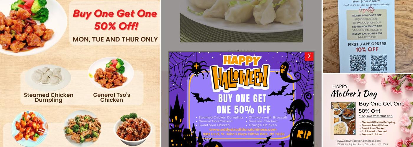 Eddy's Traditional Chinese Cooking Menu