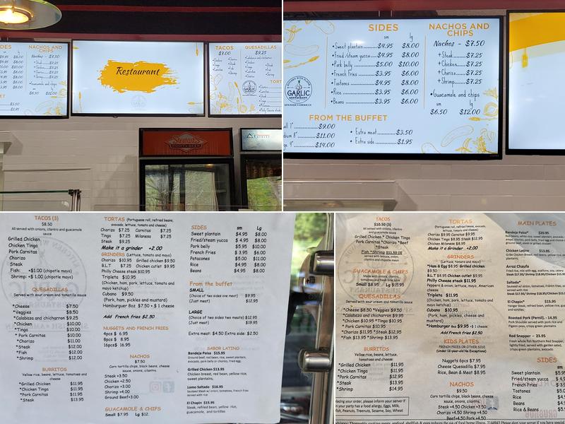 Garlic Restaurant Menu