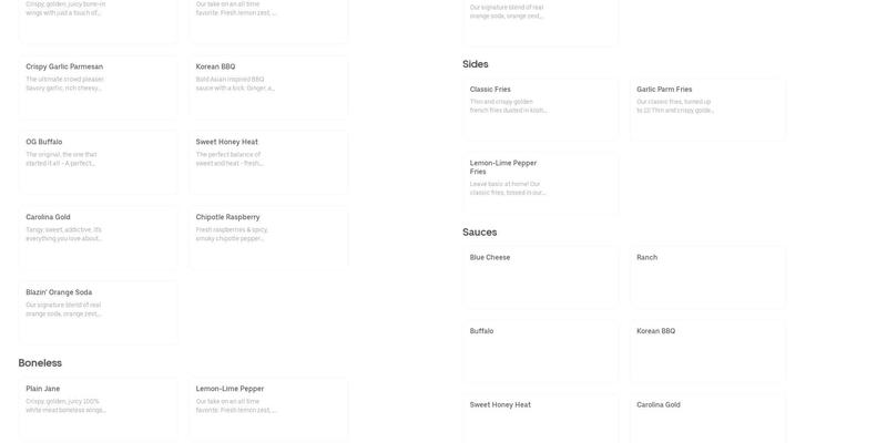 Wing SZN - Northeast Philly Menu