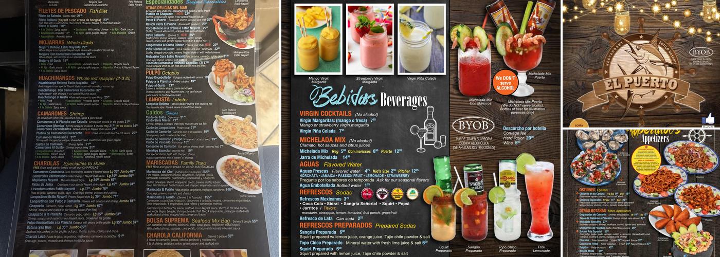 Mariscos el Puerto 3 Menu