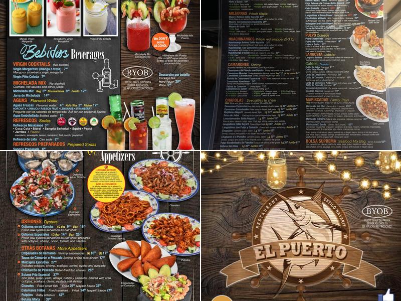 Mariscos el Puerto 3 Menu