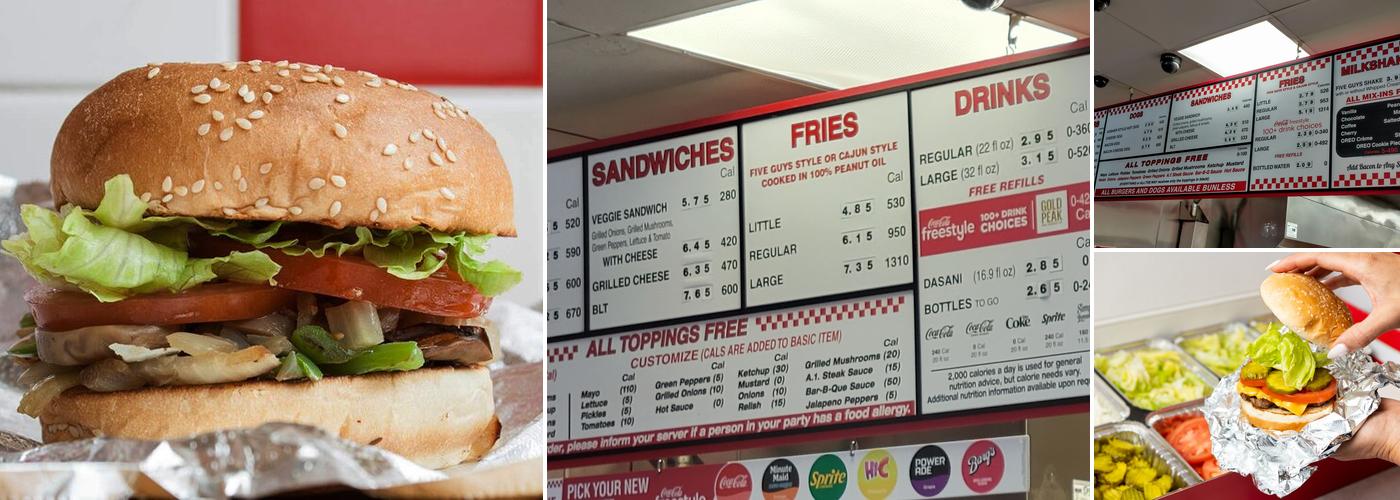 Five Guys Menu