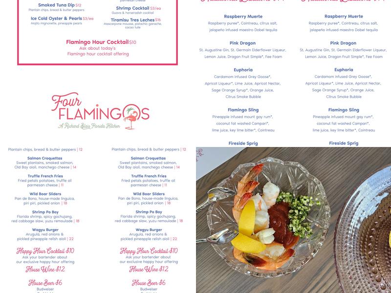 Four Flamingos, A Richard Blais Florida Kitchen Menu