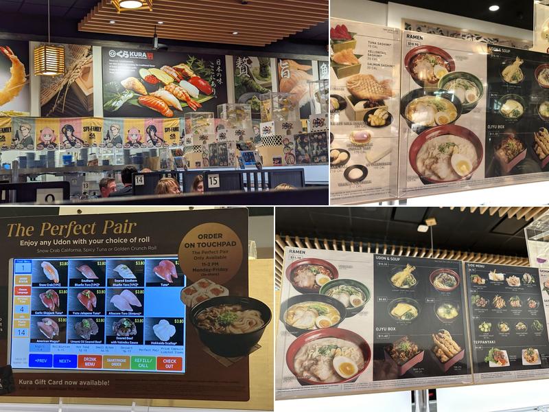 Kura Revolving Sushi Bar Menu