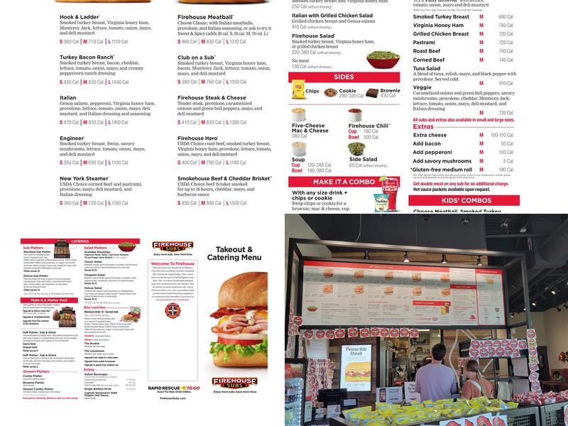 Firehouse Subs Flamingo Crossing Menu