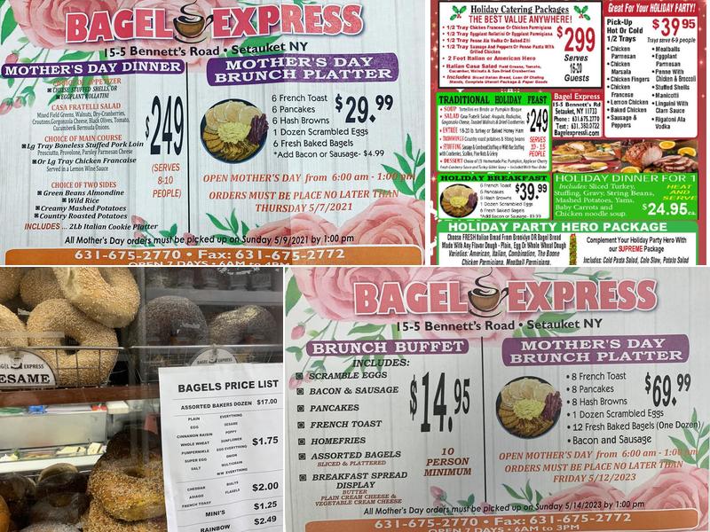 Bagel Express Menu