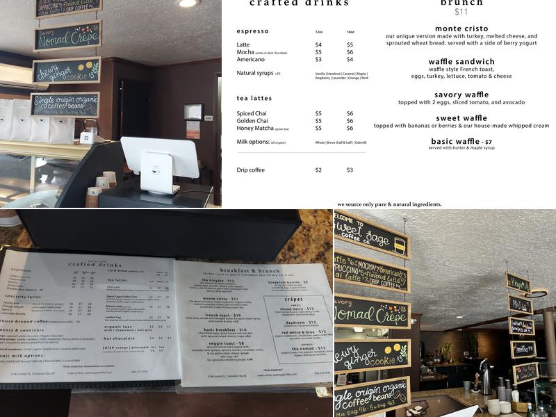 Sweet Sage Coffee Co. Menu