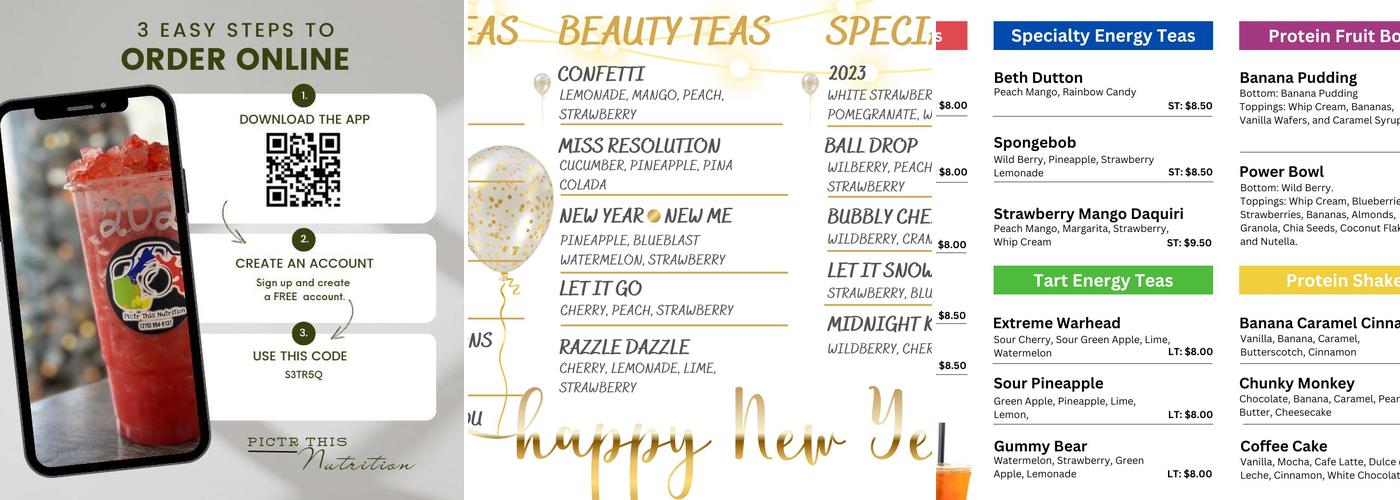 PICTR This Nutrition Menu