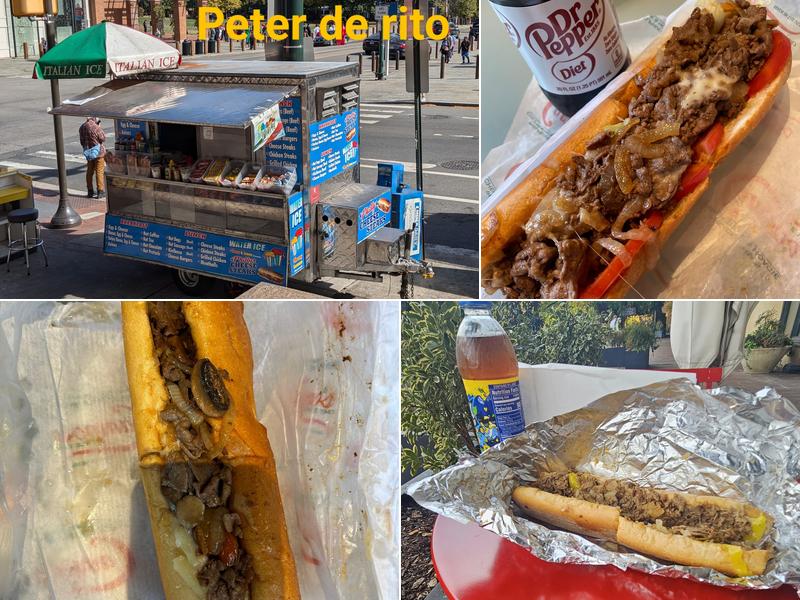 Philly Cheese steak & water ice