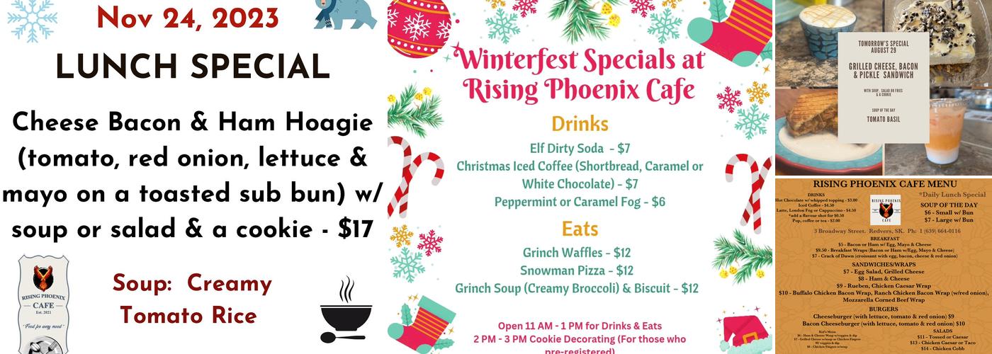 Rising Phoenix Cafe Menu