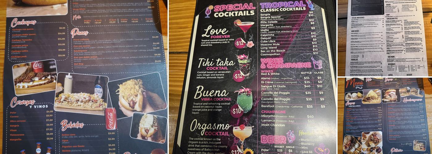 Ternerita Steakhouse Menu