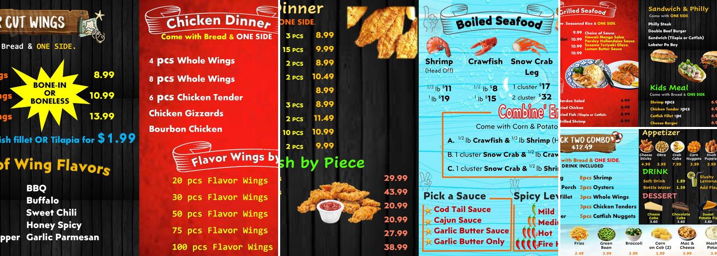 Cod Tail Of Tifton Menu