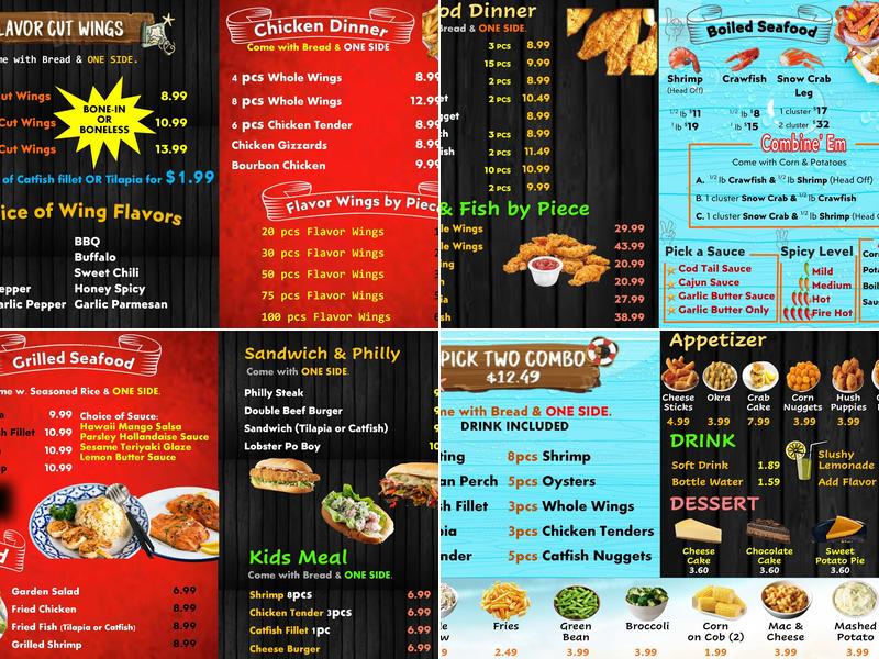 Cod Tail Of Tifton Menu